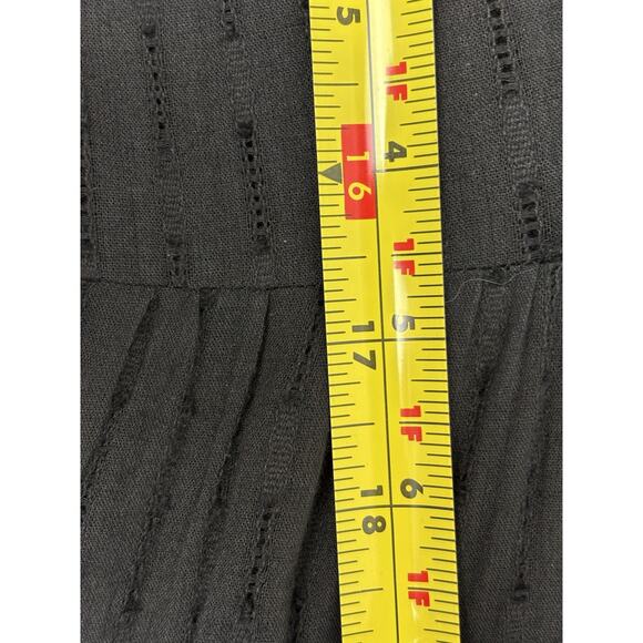 BTB Los Angeles Tiered Ruffle Maxi Dress Size Small Black Boho Dark Romantic - Picture 10 of 16